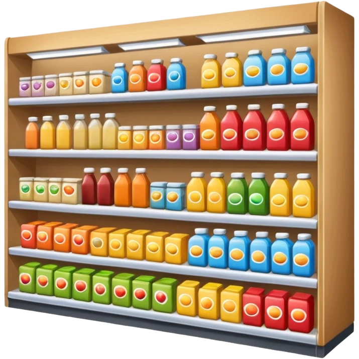 grocery store shelfs emoji