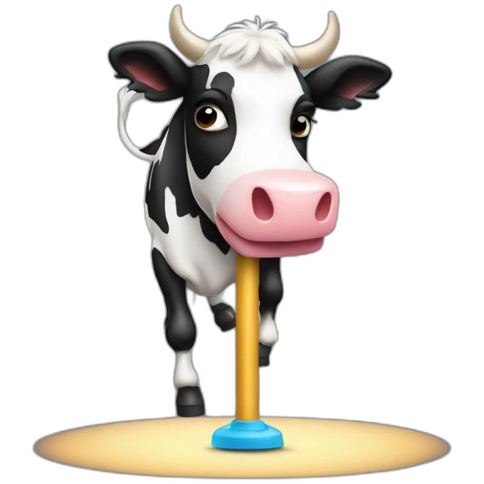 vache qui fait du pole dances emoji