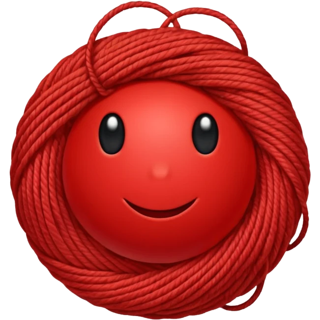 red ball of yarn emoji