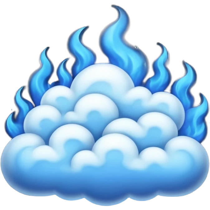Blue fire emoji