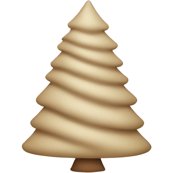 Beige christmas tree emoji