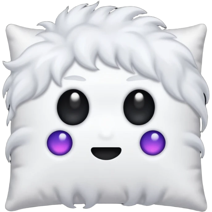 a pillow with dark aura coming out of it  without face ] emoji