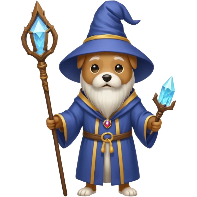 Dog wizard emoji