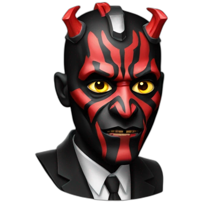 darth maul in a suit emoji