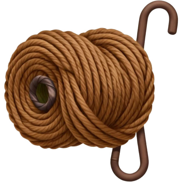 brown yarn on a bobbin emoji