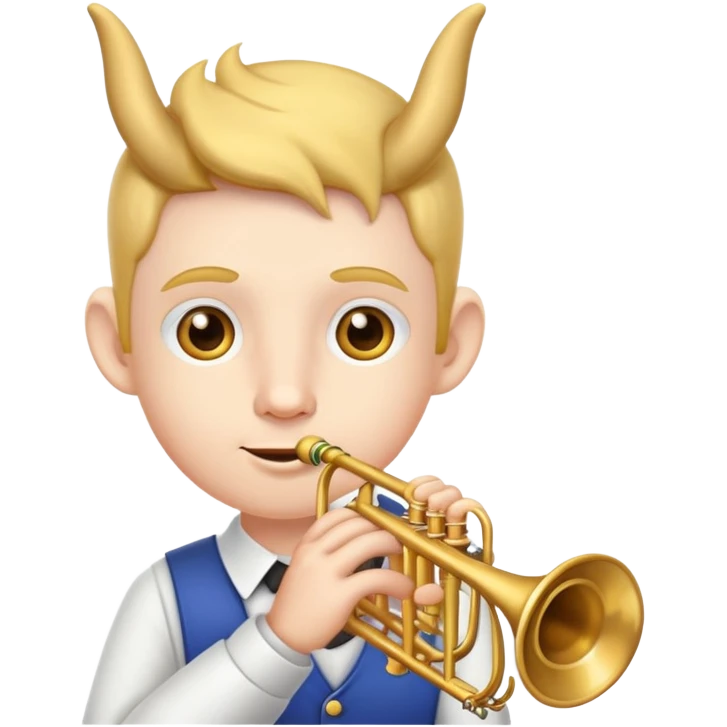 Character with trumpet-shaped ears emoji