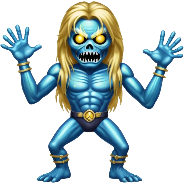 iron maiden monster eddie glamour sparkle dance emoji