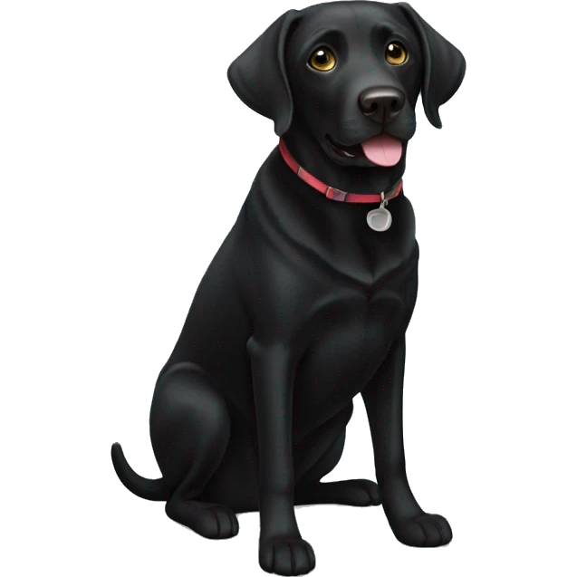 Black lab emoji