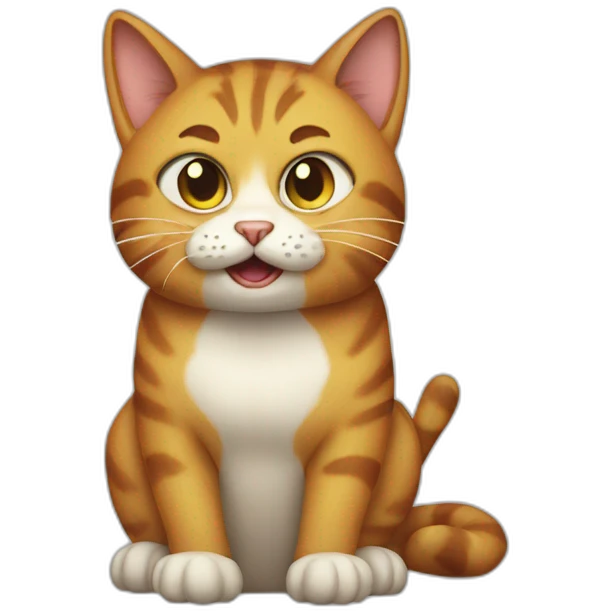 Savage cat emoji