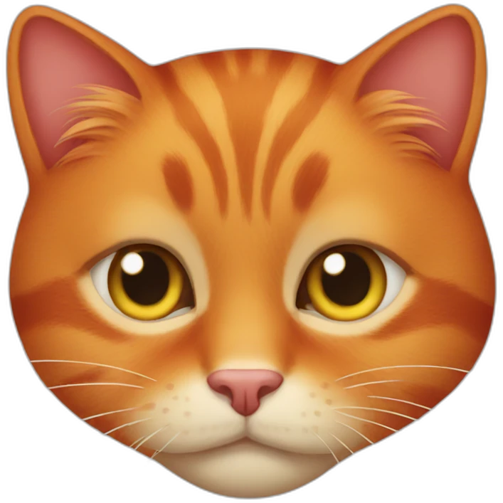 red cat emoji