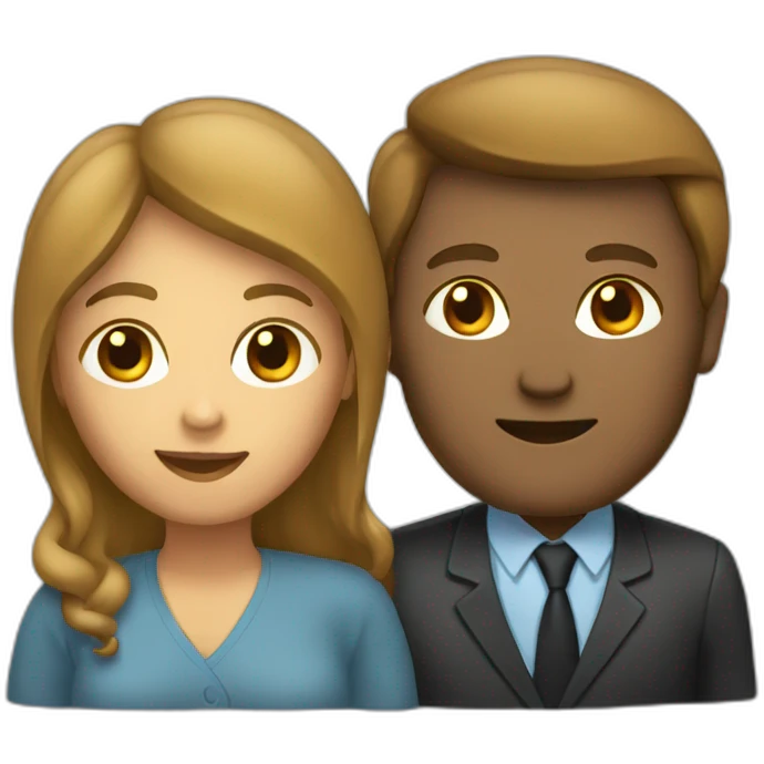 Un homme sur une femme emoji