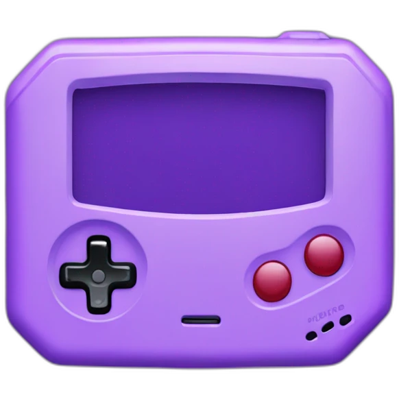 Purple gameboy advance emoji