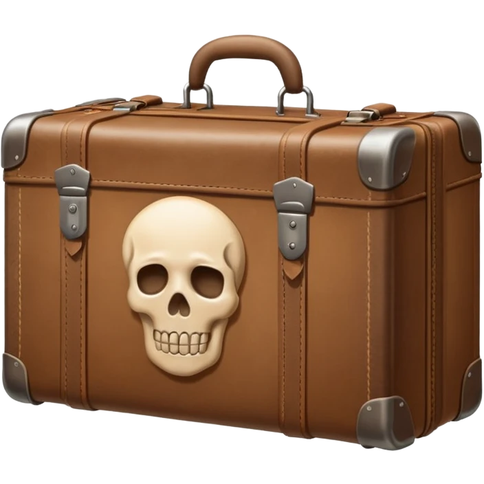 Suitcase with a human bodies inside  emoji