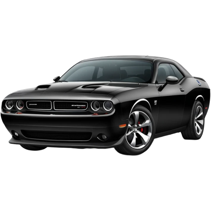 Black Dodge challenger car emoji
