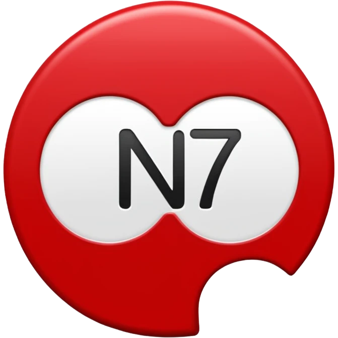 Je veux un emoji représentant une borne kilométrique avec un haut rouge arrondis et un bas blanc en forme de pavé droit. Sur la partie blanche il y a écrit en noir " N7 " emoji