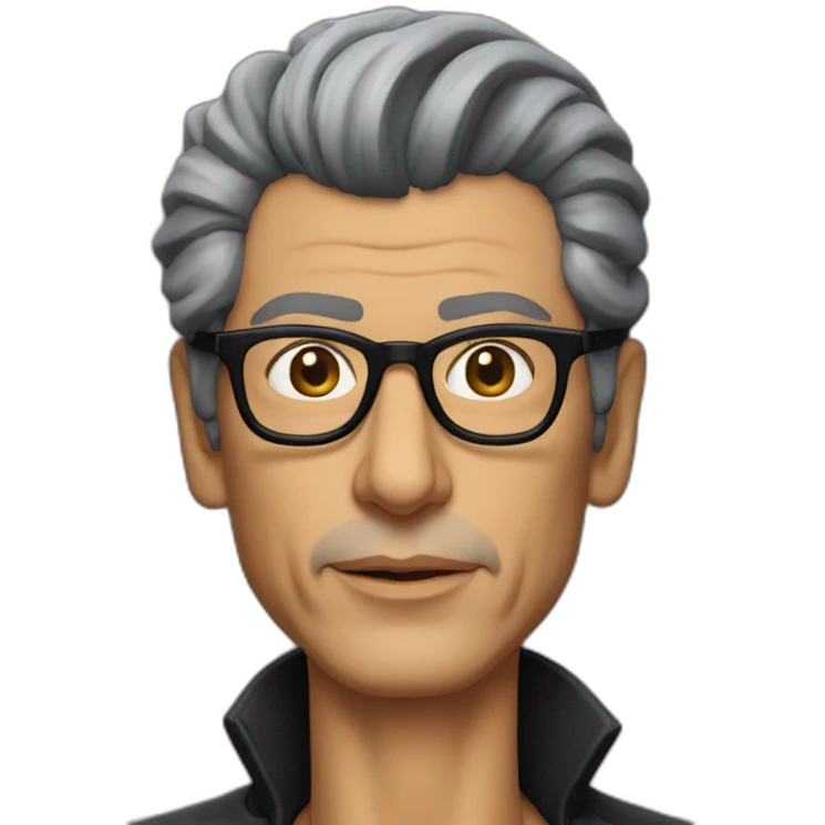 Jeff goldblum black hair emoji