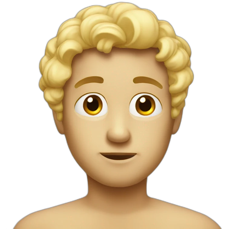 thinking emoji but distorted emoji