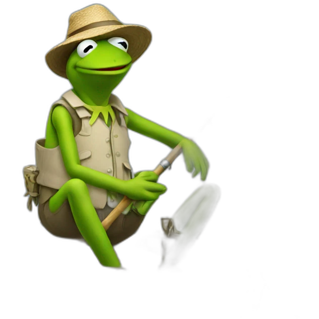 fishing kermit emoji