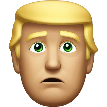 donald trump thinking  emoji