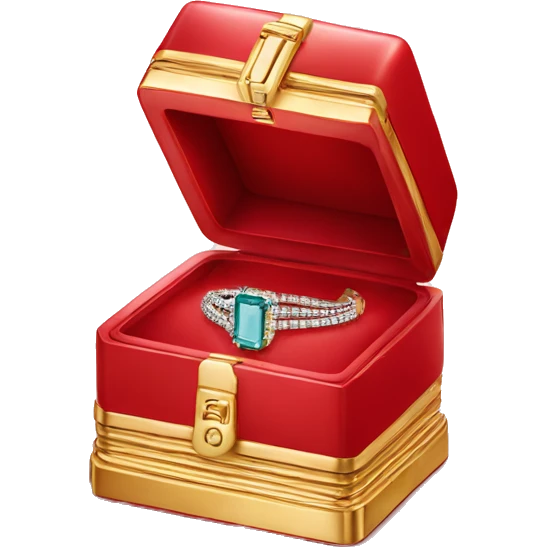 Cartier red box jewelry  emoji