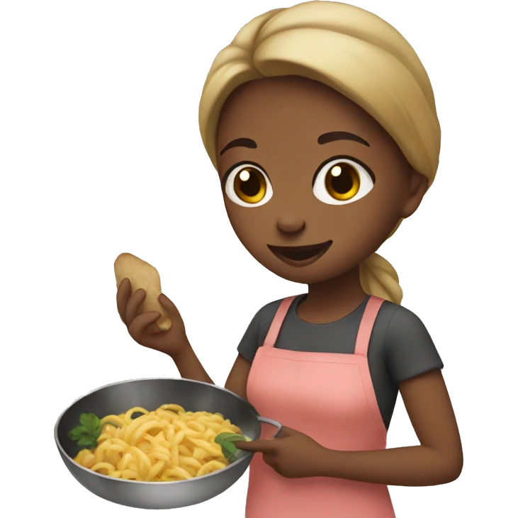 Girl making food  emoji