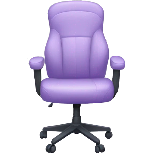 Pastel purple gaming chair emoji