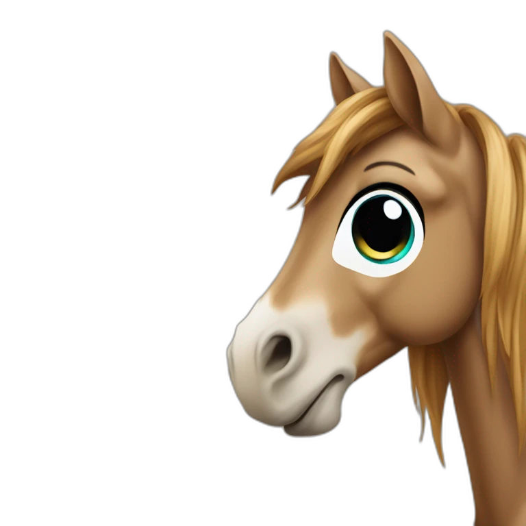 Cheval sur enfant emoji