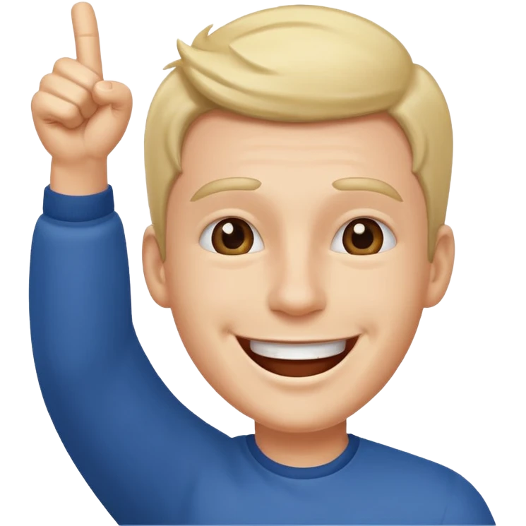 Cheering man  emoji