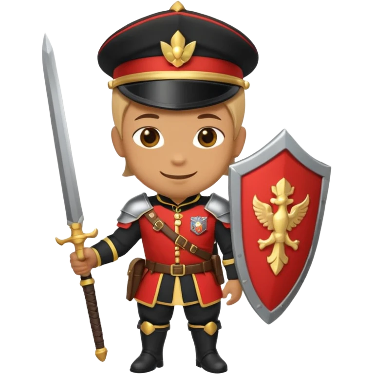 castle-guard, no sword, chibi full body emoji
