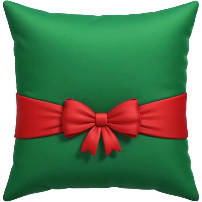 Decorative realistic 3D rendering christmas pillow emoji