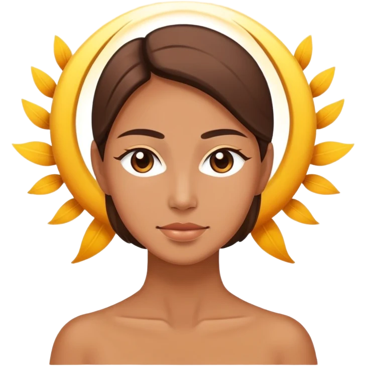 peaceful resting person with renewal energy, rejuvenating emoji