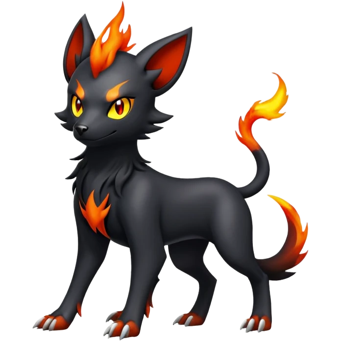 Houndoom-Poochyena-Luxray-Pokémon-Fakémon-hybrid-creature emoji