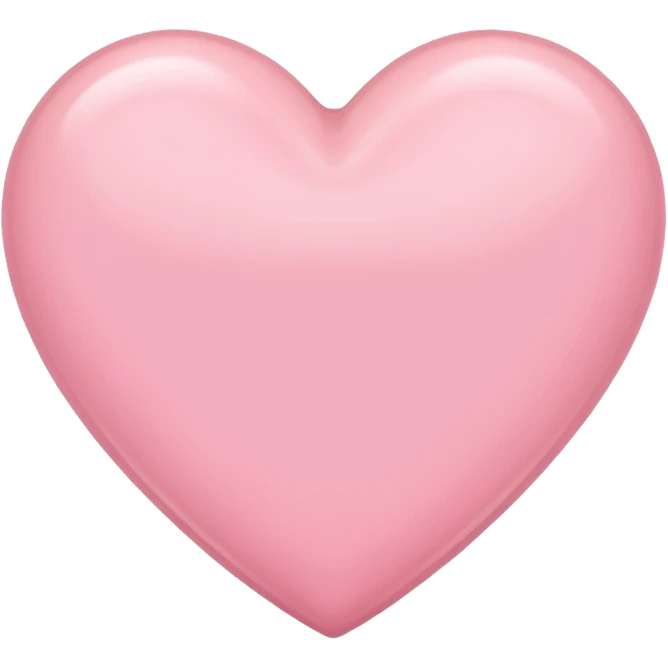 Light pink heart emoji