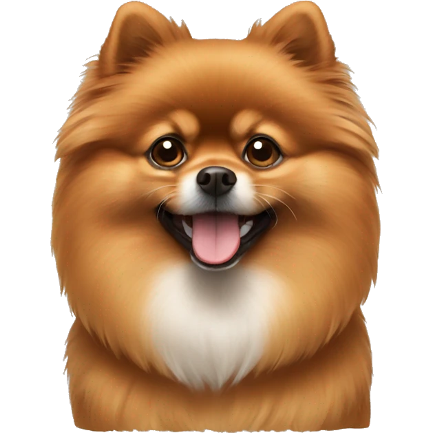 Brown pomeranian emoji
