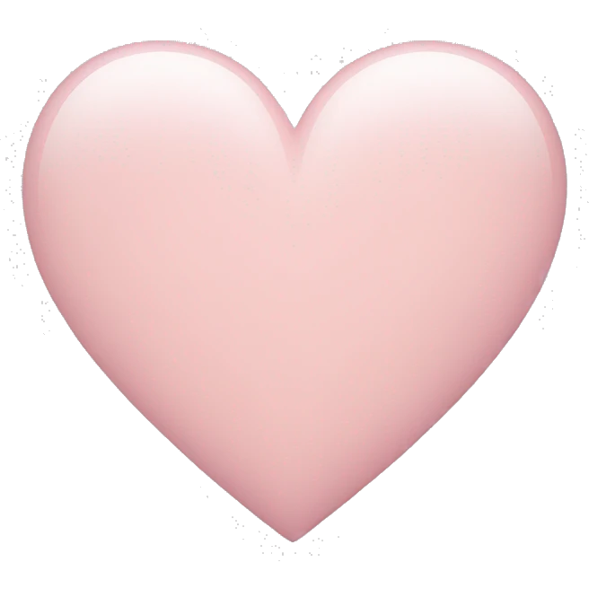 light pink heart emoji