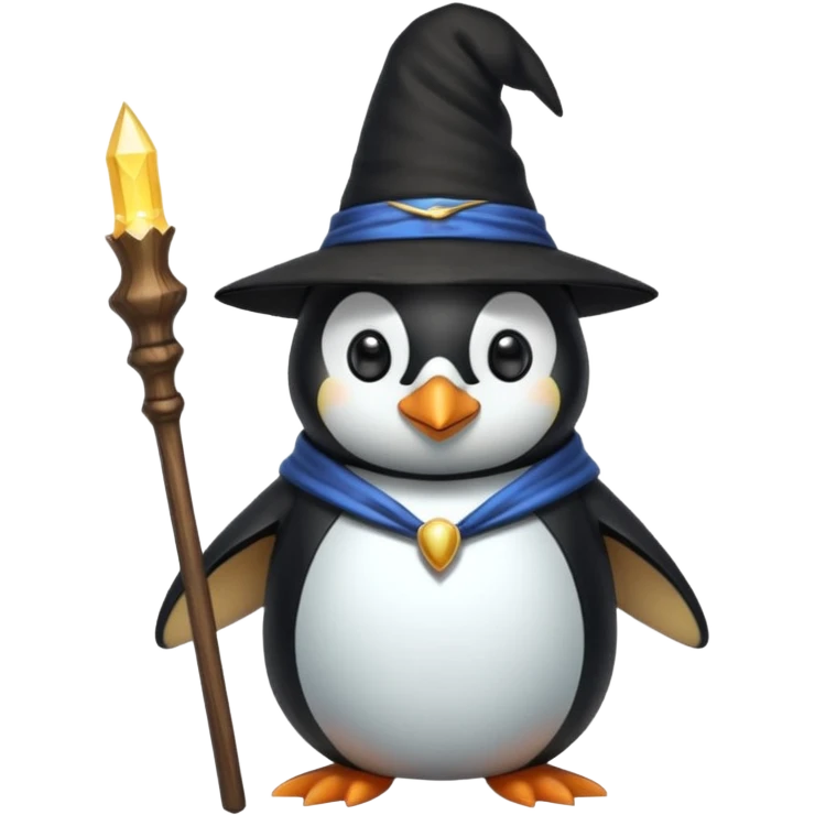 Penguin Wizard emoji