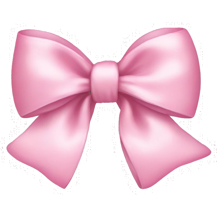 Baby pink bow emoji
