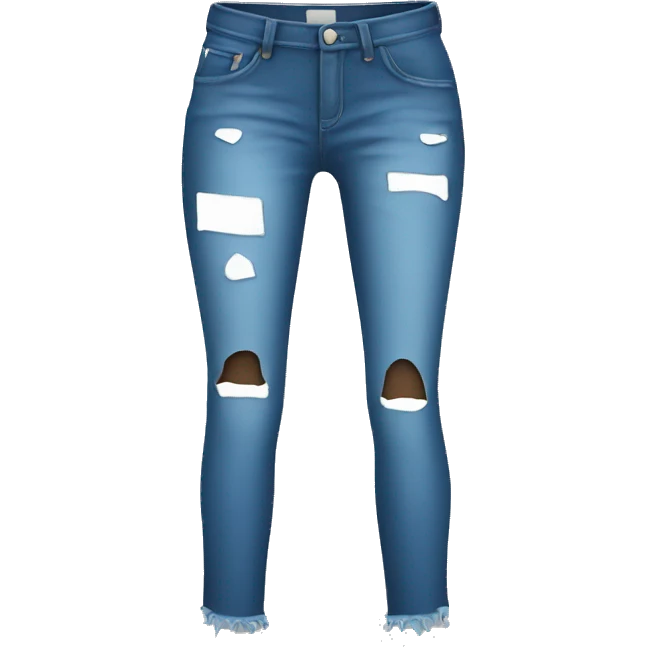 female jeans with holes emoji