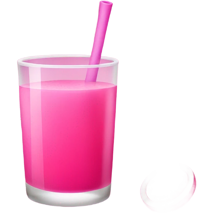 Pink alcoholic drink emoji