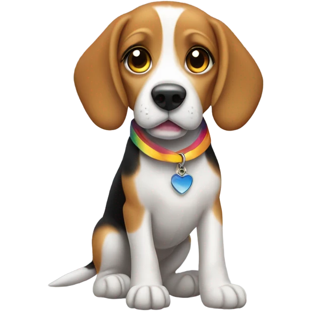 Pride beagle emoji