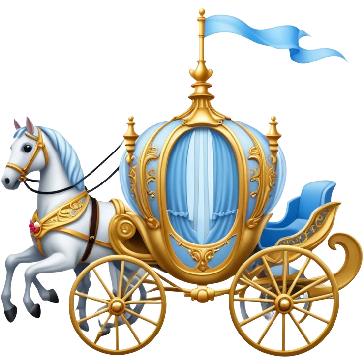 Cinderella Horse and carriage emoji