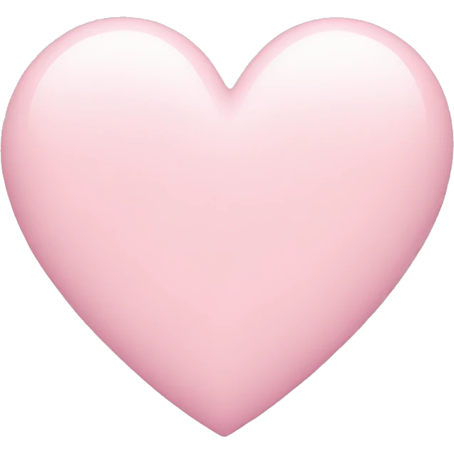 pastel pink heart emoji
