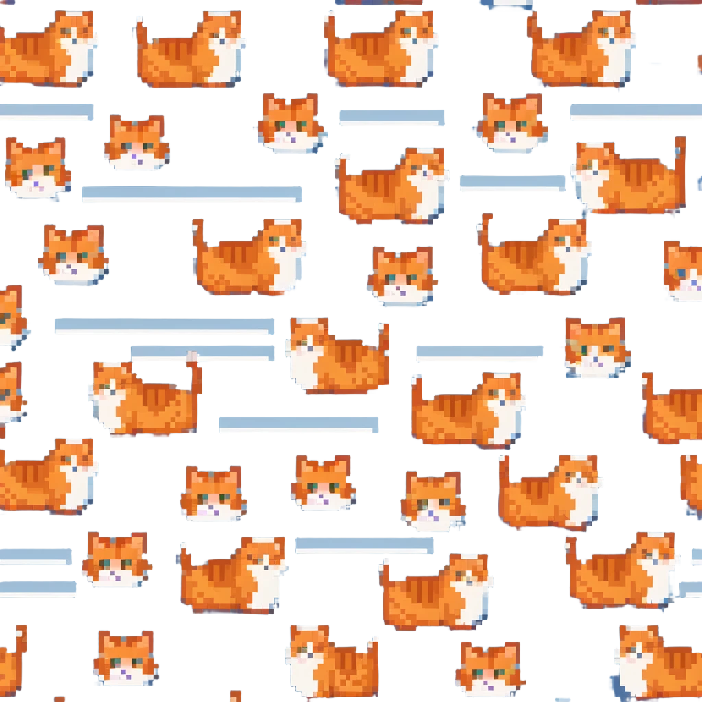 orange cat with stripes emoji