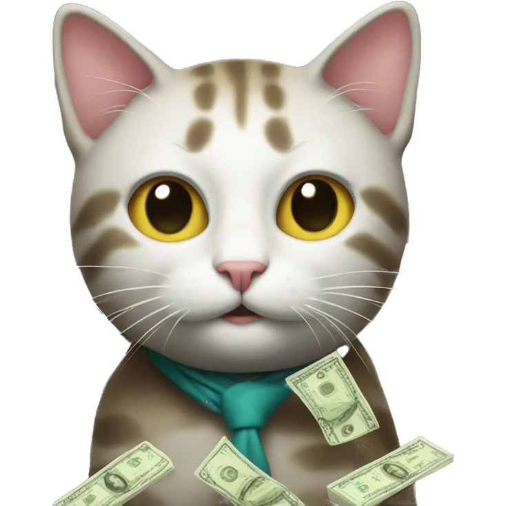cat with money emoji