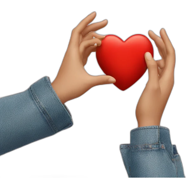Coeur avec les mains emoji