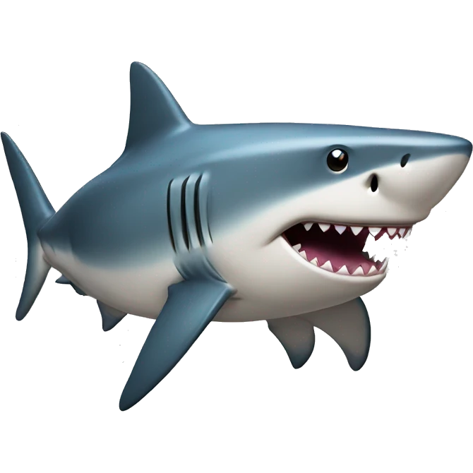 Shark with a top emoji