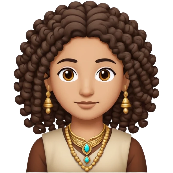 bitmoji indian with curls no gla emoji