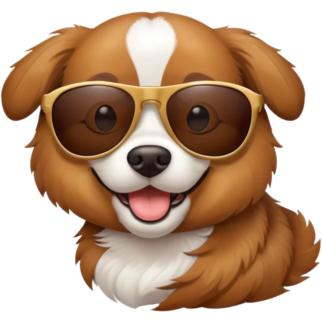 Hund Mit Sonnenbrille emoji