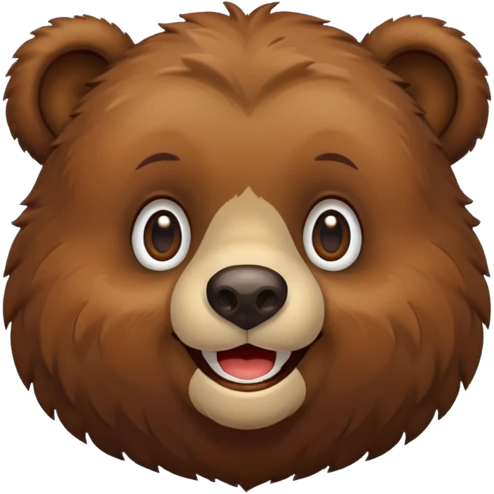 Bear smiling emoji