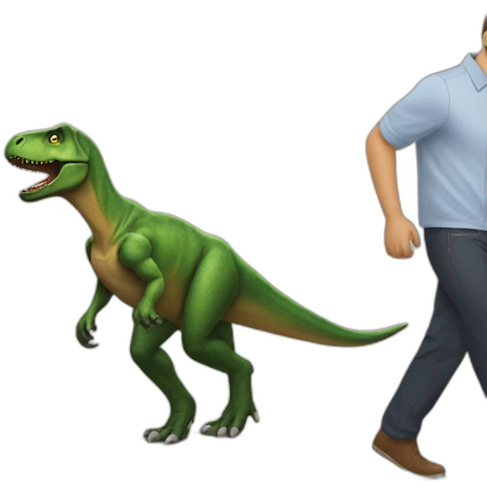 walking trex emoji